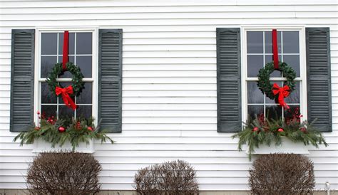 Planter boxes with climbing trellis. Winter Window Boxes {Lowe's Creative Ideas} - Just a Girl Blog