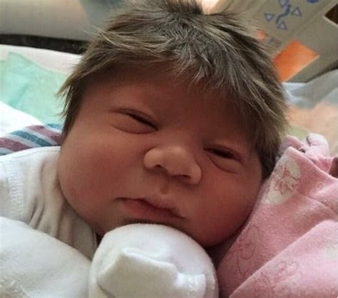 The Internet Is Amazed By The Pics Of Babies Born With Full Heads Of