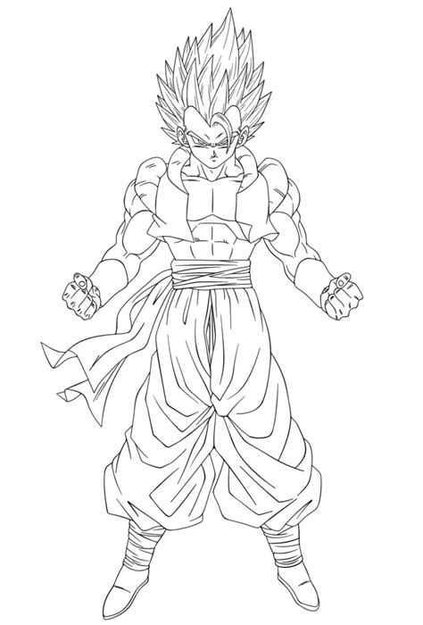 Gogeta Ssj 4 Coloring Page Anime Coloring Pages