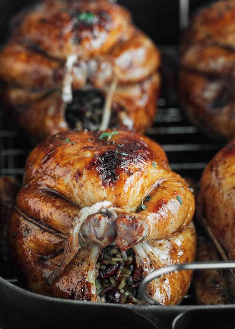 Chef jason teaches you an oven roasted cornish hen. Cornish Hens with Apple-Cranberry Rice Stuffing | Recipe ...