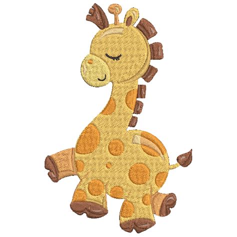Adorable Giraffes Giraffe2 Embroidery Design A Crafty Dad