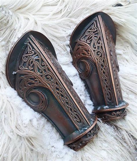 Dwarven Bracers Larp And Cosplay Armor Fantasy Armour Dwarf Cosplay