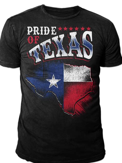 Pride Of Texas T Shirt Design Tshirt Factory