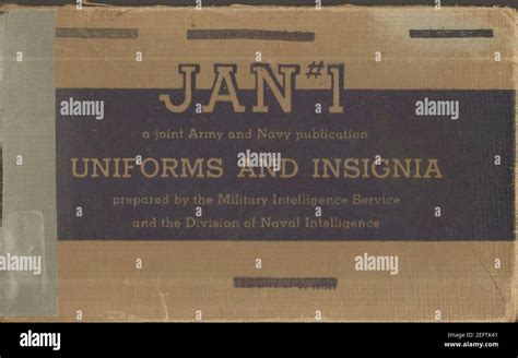 ONI JAN Uniforms And Insignia Page A Joint Army And Navy Publication Prepared By The