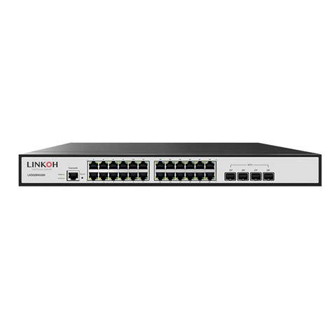 Linkoh L2managed Ethernet Switch 24 Ports Gigabit With 410g Sfp Linkoh