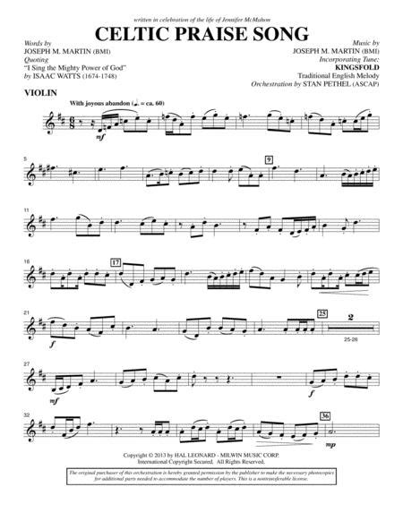 The Celtic Choir Violin By Joseph M Martin Digital Sheet Music For