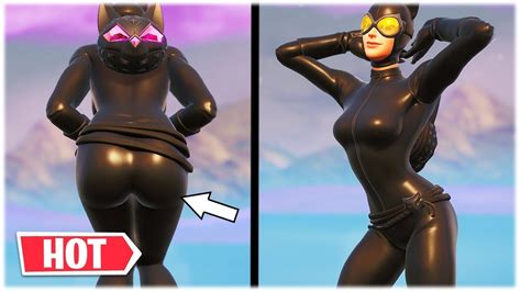 new sexy catwoman skin shows her perfect butt 😍 ️ fortnite x batman youtube