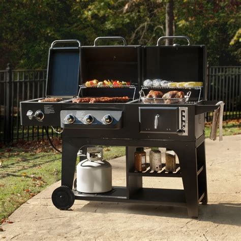 Gas Charcoal Combo Combination Hybird Bbq Barbecue Grills With Infrared