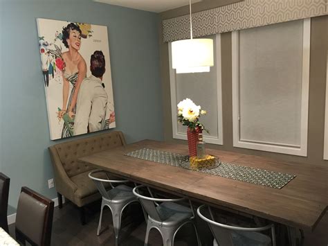 Love my newly painted dining room - Behr Marquee Gray Wool mq6-4 | Home
