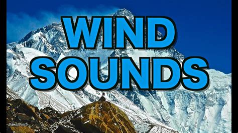 Hour Wind Sounds In The Mountains Relaxing Wind Sounds For