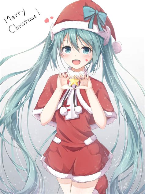 ミク 歩みさん Merry Christmas Anime Chibi Hatsune Miku Hatsune