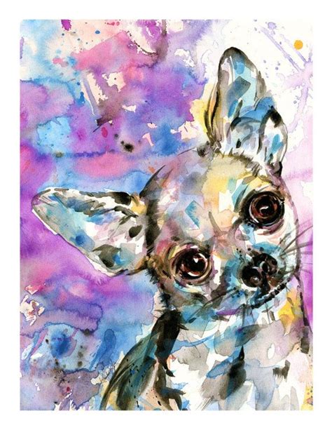 Chihuahua Dog Art Archival Print From Original Painting By Kathy