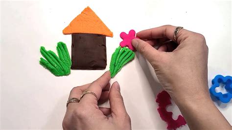 Play Doh House Making A House With Playdoh Youtube
