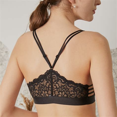 lilymoda new women sexy bralette bra lace ultra thin triangle cup brassiere underwear set female