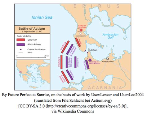 34 Battle Of Actium Map Maps Database Source