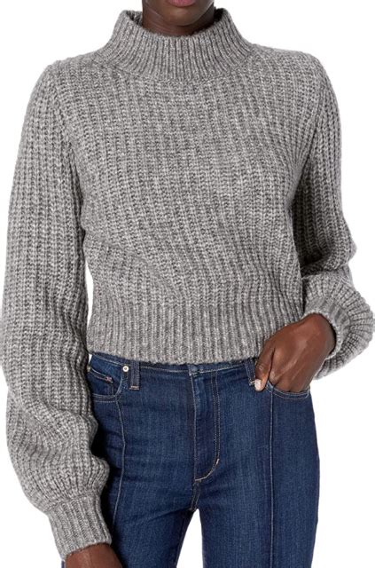 The Kooples Gray Merino Wool Blend Turtleneck Sweater Womens Size 2