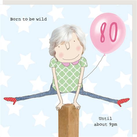 haus and garten funny birthday card for 80th birthday for for her from for her stepmum mum aunt €7