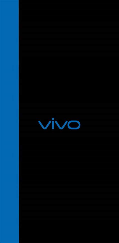 Download Blue Strip And Vivo Logo Wallpaper