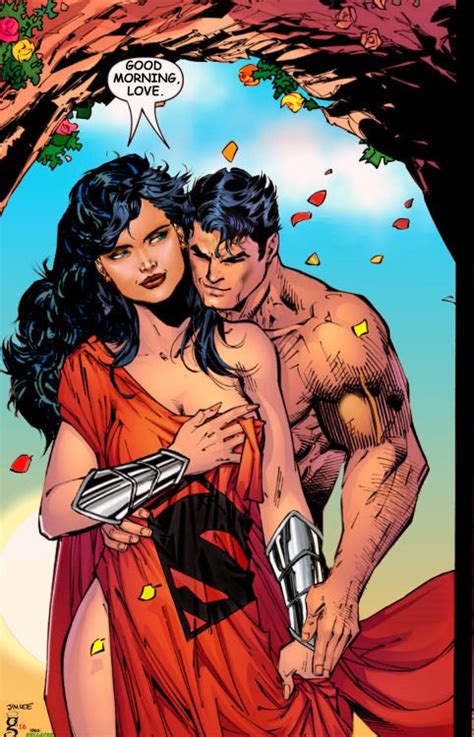 Good Morning Love Jim Lee Wonder Woman Comic Superman Wonder