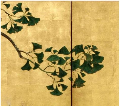 Detail Rimpa School Late Edo Period 1615 1867 Chrysanthemum And