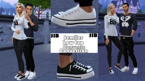 Sims 4 Maxis Match Ccfurniture Low Top Converse Outfits For Teens