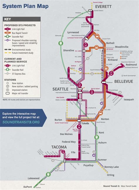 Seattle Light Rail Stops Map