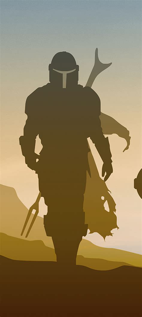 720x1600 Resolution Star Wars The Mandalorian 4k Minimalist 720x1600