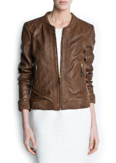 Brown Moto Jacket Leather Bomber Jacket Women Brown Leather Bomber