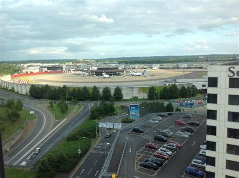 Premier inn, northway, gatwick north terminal, west sussex rh6 0ph. view from hotel bar - opposite terminal entrance - Picture ...