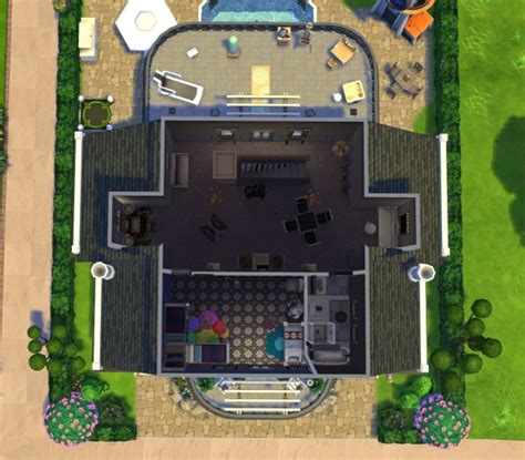 Mod The Sims Blueprint Dream House Nocc By Oxanaksims • Sims 4 Downloads