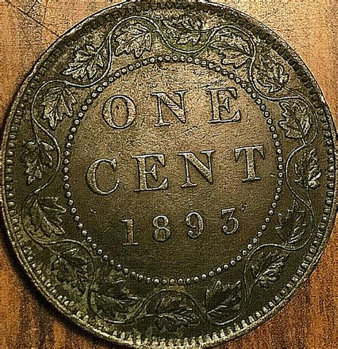 1893 Canada Large Cent Penny Large 1 Cent Coin Excellent Example