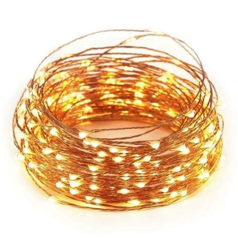 Ltettes Warm White Led Copper Wire String Lights 20 M And 200 Lights