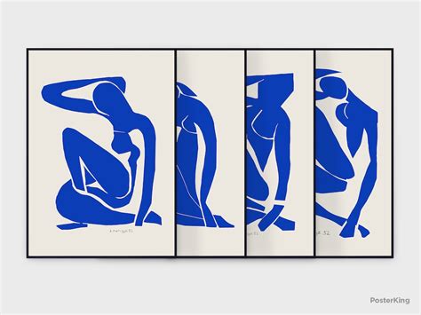 Henri Matisse Blue Nudes Set Original Vintage Posters Etsy