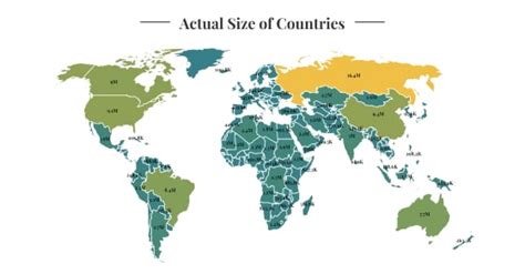 True Size Of Countries 2023 Wisevoter