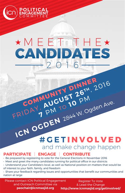 August 26th Meet The Candidates Islamic Center Of Naperville