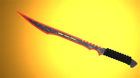 Ninja Sword 3d Model Free