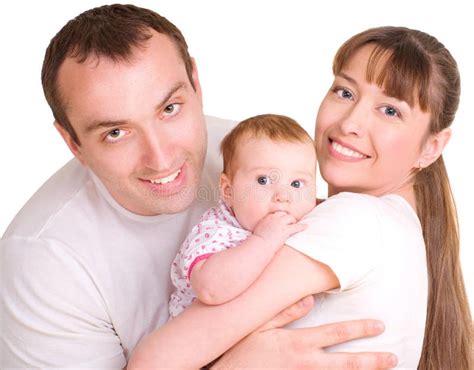 Father And Mother Are Holding Their Baby Royalty Free Stock Photos Image