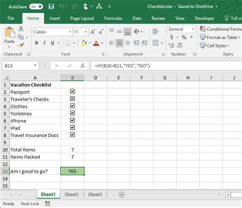 The Best Excel Checklist Riset