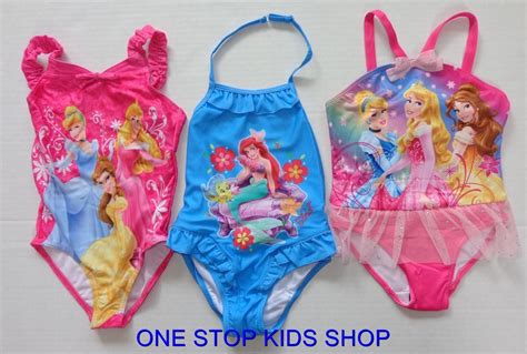 Disney Princess 2t 3t 4t 5t 4 5 6 6x Swimsuit Bathing Swim Suit Ariel