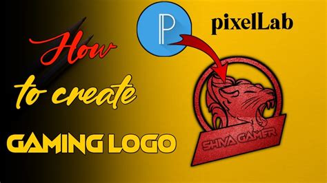 How To Create Gaming Logo Pixellab App Shiva Creations Youtube