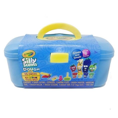 Crayola Silly Scents Dough Activity Toolbox 4 Colors Of Scented