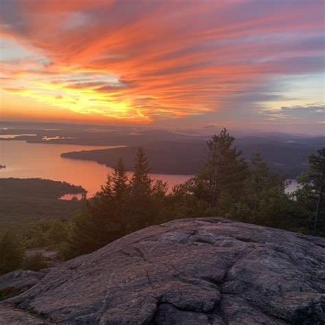 Sunrise Hike On Mt Major Trail Mt Major Alton Nh Usa Rhiking