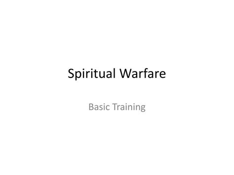 Ppt Spiritual Warfare Powerpoint Presentation Free Download Id1837298