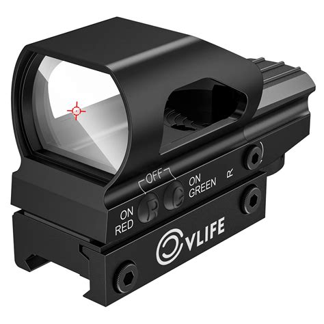 Buy Cvlife Red And Green 4 Reticle Dot Reflex With 20mm Rail Online At