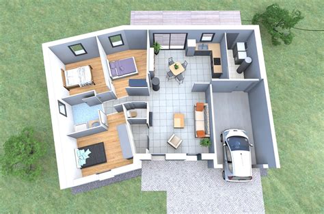 Création plan de maison 3d gratuit - Idées de travaux