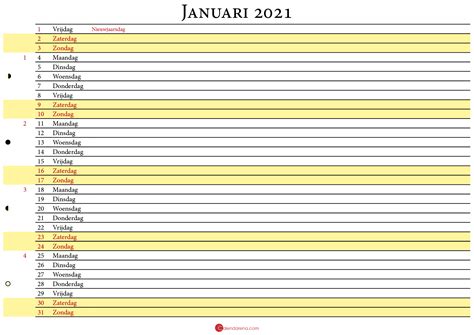 Kalender 2021 Weeknummers 2021 Kalender 2021 Mit Kalenderwochen Und