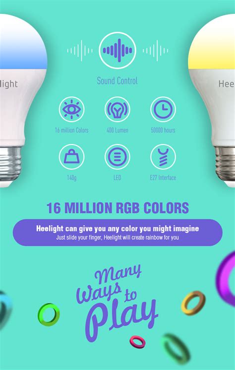 Heelight A Smart Bulb That Reacts To Sound Indiegogo