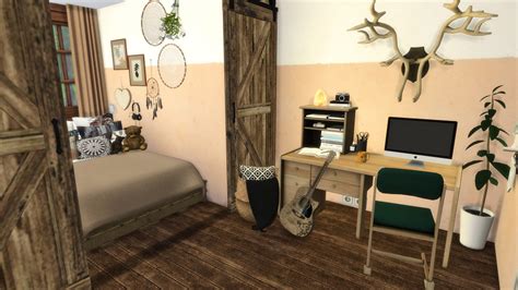 Minimalist Cozy Bedroom Sims 4 Bedroom Sims House Sims 4 Cc Vrogue