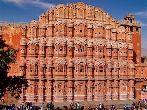 Hawa Mahal Palace Of Winds Building Jaipur Rajasthan India School