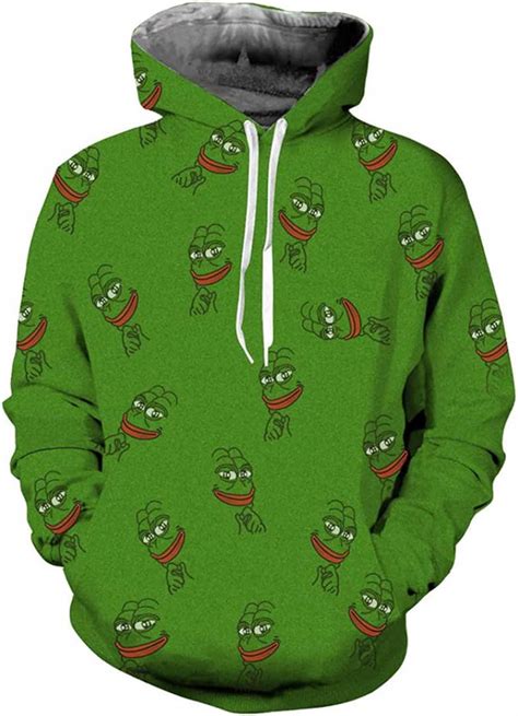Pepe Frog Hoodies Suits Mens Sweatshirt Joggers Funny Animal Print Set